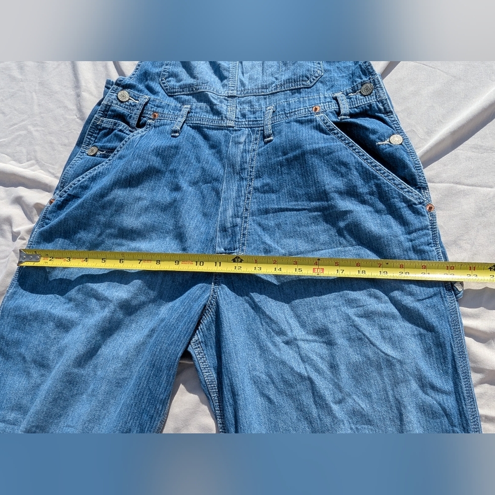 MAKE OFFER! Vintage 80s Classic Buffalo Blue Jean Overalls by David Bitton - Picture 11 of 16